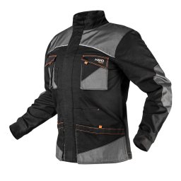 NEO TOOLS Karcsstott(Slim fit) Munkavdelmi kabt, HD,, 60% pamut, 37% polyester, 3% elastane, 285 g/m2, M 81-218-M