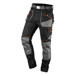 NEO TOOLS Karcsstott(slim fit), Munksnadrg, HD, 60% pamut, 37% polyester, 3% elastane, 285 g/m2, vvel, L 81-238-L