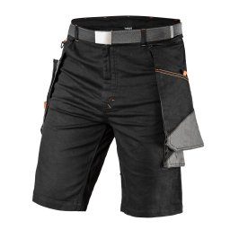 NEO TOOLS Karcsstott(slim fit) Rvid munksnadrg, 60% pamut, 37% polyester, 3% elastane, 285 g/m2, vvel, M 81-278-M