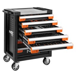NEO TOOLS Mhelykocsi 7 fikkal, 174db szerszmmal 805x972x460mm, szerszmkocsi 84-220+G