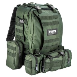 NEO TOOLS Tra htizsk, 600D polisz, 40L, 4a 1ben: htizsk, 2 kis oldaltska, 1 kzepes tska, sttzld 84-326