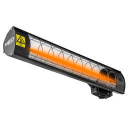 NEO TOOLS Halogn, infravrs hsugrz 2000W, IP65, infrav. arany halogn izz, tvir., kl s beltr, fal s menny., 18m2 2 v garancival 90-031