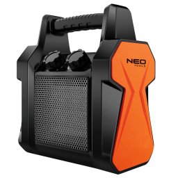 NEO TOOLS Ipari PTC Elektromos Kermia Hsugrz 2 kw, termosztt, levehet foganty, borulsvdelem, 139 m3/h 2 v garancival 90-060