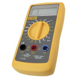 TOPEX MULTIMTER Digitlis, AC V, DC A, DC V, Ellenlls, Dida, Akku mr 1,5V, 9V 94W104