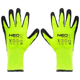 NEO TOOLS Munkakeszty, hszigetelt, latex bevonat akril anyag, 4142X, 9" 97-613-9