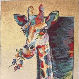RAFFA, zsiráf mintás jacquard párna panel