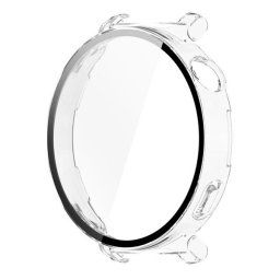 Huawei Watch GT5 Pro (42 mm), Műanyag védőkeret, kijelzővédő felülettel, közepesen ütésálló, szíj nélkül, átlátszó