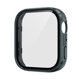 PC FULL COVER Műanyag védőtok üveggel Huawei Watch Fit 4 sötétzöld