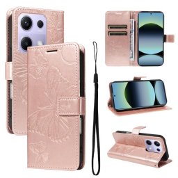 ART BUTTERFLY Pénztárca tok Xiaomi Redmi Note 14S rózsaszín készülékhez