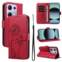 ART DANDELION Pénztárca tok Xiaomi Redmi Note 14S piros