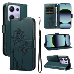 ART DANDELION Pénztárca tok Xiaomi Redmi Note 14S készülékhez, sötétzöld