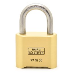 Burg Wachter-No 99 Ni 50 SB rozsdamentes biztonsági számzáras lakat