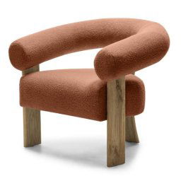 Barna design fotel KOKEI, tölgy Now or never 54