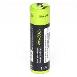 1,5v Aa 1700mah Li-po Akkumulátor Micro-usb (6028)