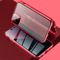 Mágneses tok 360 Apple iPhone 13 piros