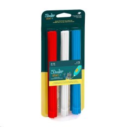 3Doodler ECO-PCL utántöltő 3D tollhoz Start 75db - piros, kék, fehér