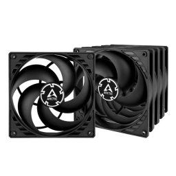 Arctic P14 PWM PST, 140x140x25 mm, 5 darabos ventilátor készlet, fekete, 4-pin, 4 tűs