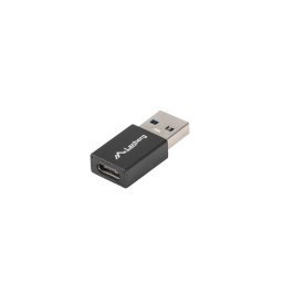 LANBERG USB-C(F) 3.1 és USB-A(M) adapter fekete színben
