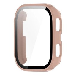 Amazfit Bip 6, Műanyag védőkeret, kijelzővédő felülettel, közepesen ütésálló, szíj nélkül, rózsaszín