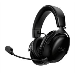 HyperX Fejhallgató - Cloud III Wireless (Vezeték nélküli, USB, fekete/fekete)
