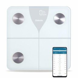 Salente SlimFit, személyi diagnosztikai fitnesz mérleg, Bluetooth, fehér
