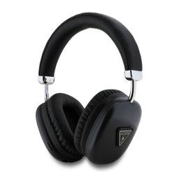 GUESS SAFFIANO bluetooth fejhallgató SZTEREO (v5.3, mikrofon, zajszűrő, IPX4 vízálló, microSD kártyaolvasó) FEKETE