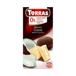 Torras kókuszos fehércsokoládé 75g