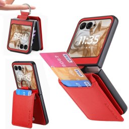 CARD Borító kártyatartókkal Motorola Razr 50 Ultra vörös