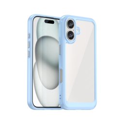 CRYSTAL Védőburkolat Apple iPhone 16 kék színhez