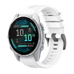 SILICONE Cserélhető szíj Garmin Fenix 8 43mm fehér