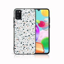 MY ART Védőtok Samsung Galaxy A41 GREY TERRAZZO (163) készülékhez