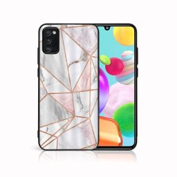 MY ART Védőtok Samsung Galaxy A41 PINK MARBLE (143) készülékhez