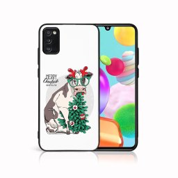 MY ART karácsonyi mintás tok Samsung Galaxy A41 MERRY CHRISTMAS (074)