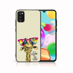 MY ART Védőtok Samsung Galaxy A41 GIRAFFE (180) készülékhez