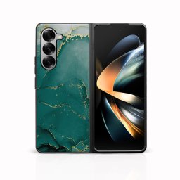 MY ART Védőtok Samsung Galaxy Z Fold6 5G GREEN MARBLE (145) készülékhez