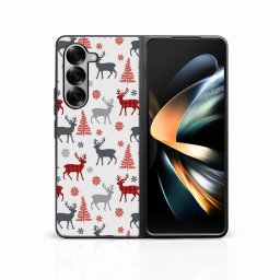 MY ART Karácsonyi dizájnnal ellátott tok Samsung Galaxy Z Fold6 5G DEER (068)