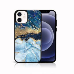 MY ART Védőtok Apple iPhone 12 mini BLUE MARBLE (141) készülékhez