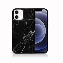 MY ART Védőtok Apple iPhone 12 mini BLACK MARBLE (142) készülékhez