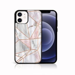 MY ART Védőtok Apple iPhone 12 mini PINK MARBLE készülékhez (143)