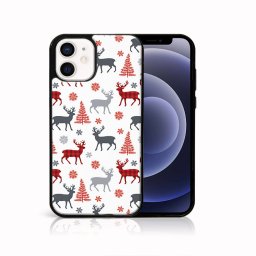MY ART Karácsonyi mintás tok Apple iPhone 12 mini DEER (068)