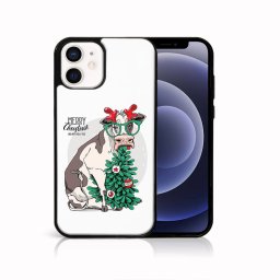 MY ART Karácsonyi dizájnnal ellátott tok Apple iPhone 12 mini MERRY CHRISTMAS (074)