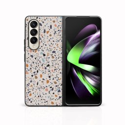 MY ART Védőtok Samsung Galaxy Z Fold 3 5G BEIGE TERRAZZO (162) készülékhez