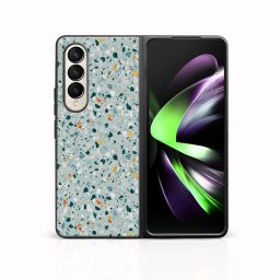 MY ART Védőtok Samsung Galaxy Z Fold 3 5G BLUE TERRAZZO-hoz (164)
