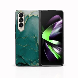 MY ART Védőtok Samsung Galaxy Z Fold 3 5G GREEN MARBLE készülékhez (145)