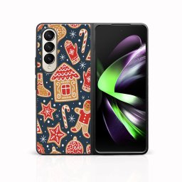 MY ART Karácsonyi mintás tok Samsung Galaxy Z Fold 3 5G CHRISTMAS (069)
