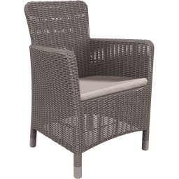 Keter Trenton Dining polyrattan kerti szék - cappuccino
