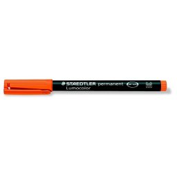 STAEDTLER Alkoholos marker, OHP, 1 mm, STAEDTLER "Lumocolor(R) 317 M", narancssárga