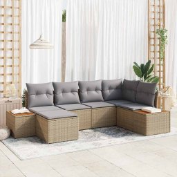 vidaXL Kerti Kanapé Szett 7 db 6-Ülőhelyek száma