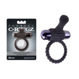 Fantasy - Vibrating Silicone Super Ring Black