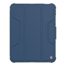 NILLKIN BUMPER PRO szilikon telefonvédő (aktív FLIP, ütésállóság, asztali tartó) SÖTÉTKÉK Apple IPAD 11 (2025), IPAD 10.9 (2022)